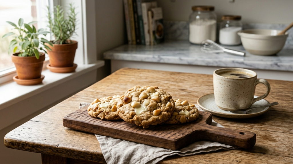 White Chocolate Macadamia Cookies