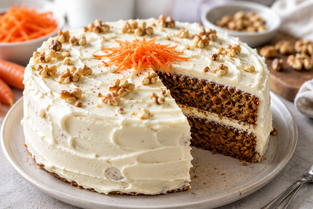 Authentic Bakery-Style Carrot Cake