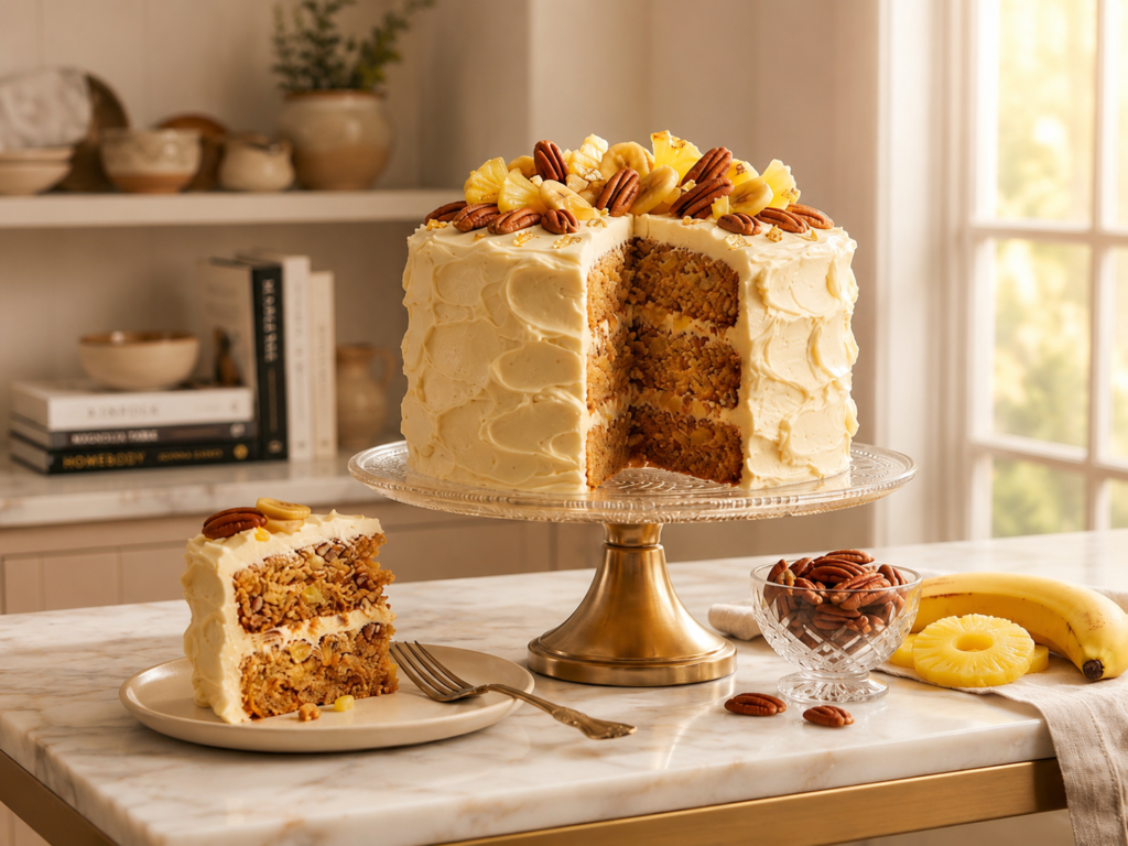 Hummingbird Cake with Cream Cheese Frosting